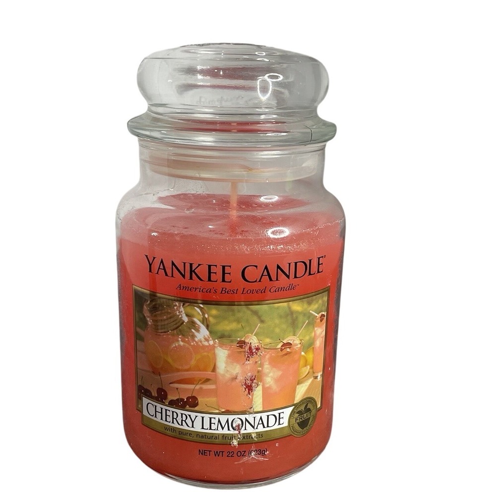 Yankee Candle Cherry‎ Lemonade Large Jar Housewarmer Candle 22 Oz New